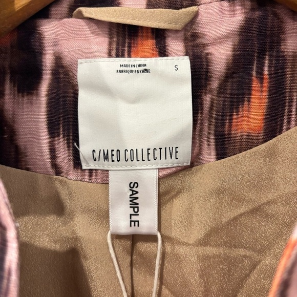 NWT C/MEO Collective Small Leopard blazer Linen Blend - Picture 4 of 12